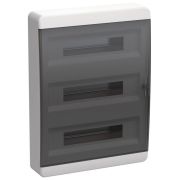 Корпус ЩРН-П-54 TEKFOR IP41 черн. прозр. дверь пластик. IEK TF5-KP12-N-54-41-K01-K03