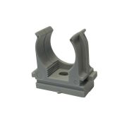 Держатель для труб (клипса) d25мм для монтажн. пистолета сер. (уп.100шт) Plast EKF derjp-z-25