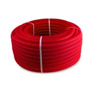 Труба гофрированная ПНД d28мм внутр. d25мм красн. (уп.50м) RTP 35400