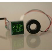 Цифровой вольтметр, амперметр, ваттметр 50-300V 0-100A 22мм / Многофункциональный измеритель