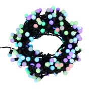 Гирлянда светодиодная «Мультишарики» 20м d17.5мм 200LED RGB 16Вт 220-240В IP65 провод ПВХ черн. (нужен шнур питания 303-500) Neon-Night 303-509