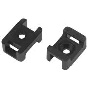 Площадка под хомуты 22х16мм с монтажным отверст. М4 NO-225-306 черн. (уп.50шт) Эра Б0066685