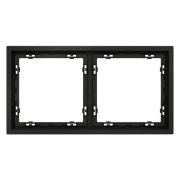 Рамка 2-м S70 пластик. черн. матов. Voltum VLS100208